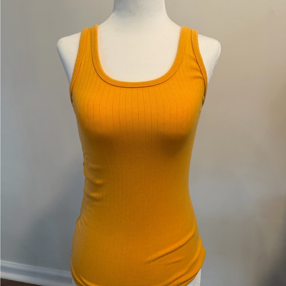 NWT - Aerie Ribbed Racerback Tank – Mustard yellow - Size XS